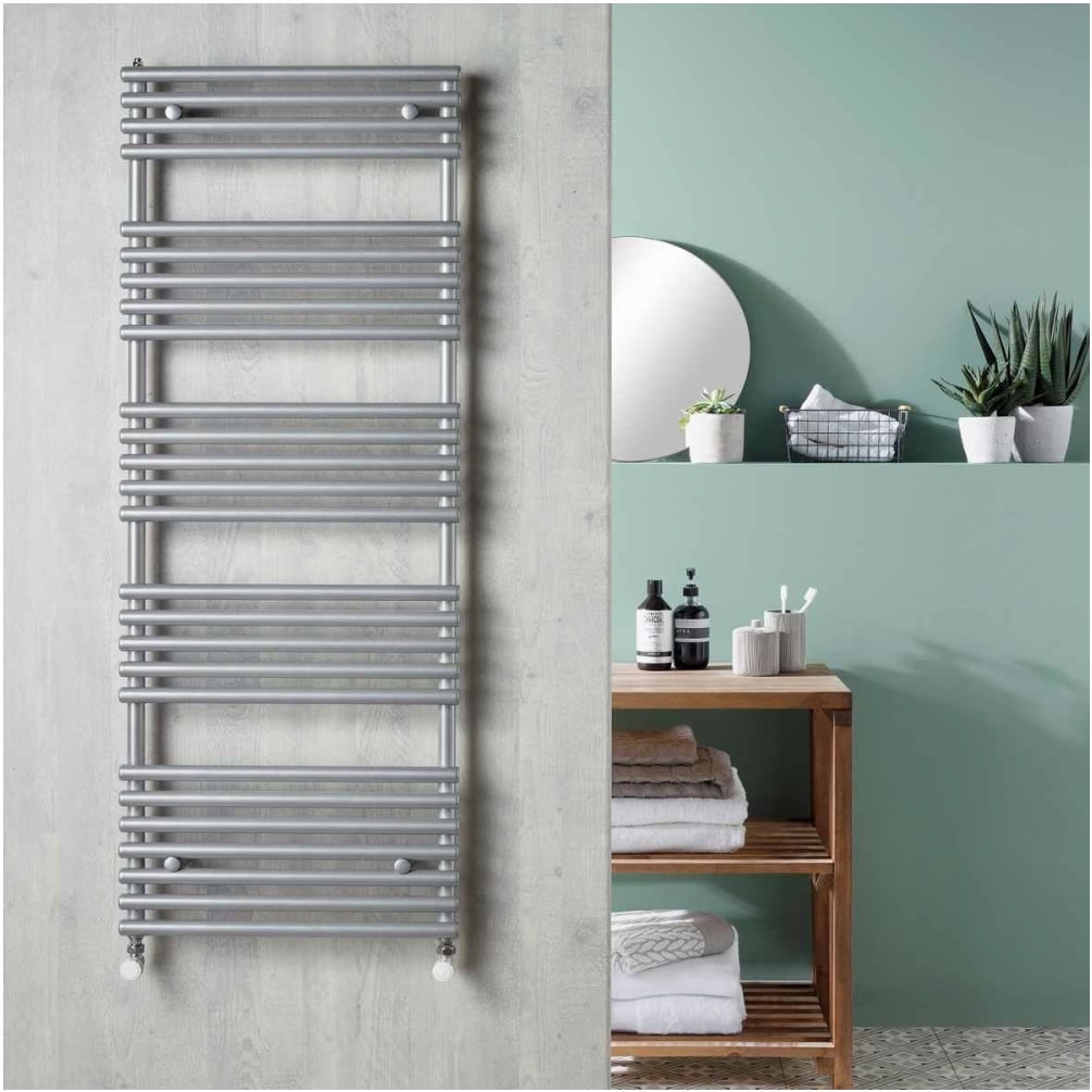 Lifestyle image of Velaro TT Titane 1355 x 496mm Towel Radiator